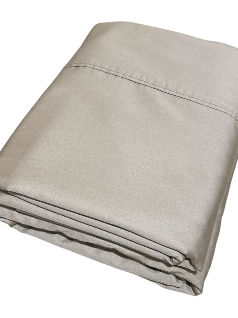 HEARTLAND HOMEGROWN Sheet Set Cotton Twin Size 100% Home Grown Cotton Taupe 2pc